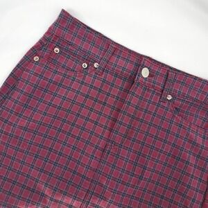 American Eagle Plaid Hi-Rise Mini Skirt Womens 4 Grunge Dark Academia Schoolgirl